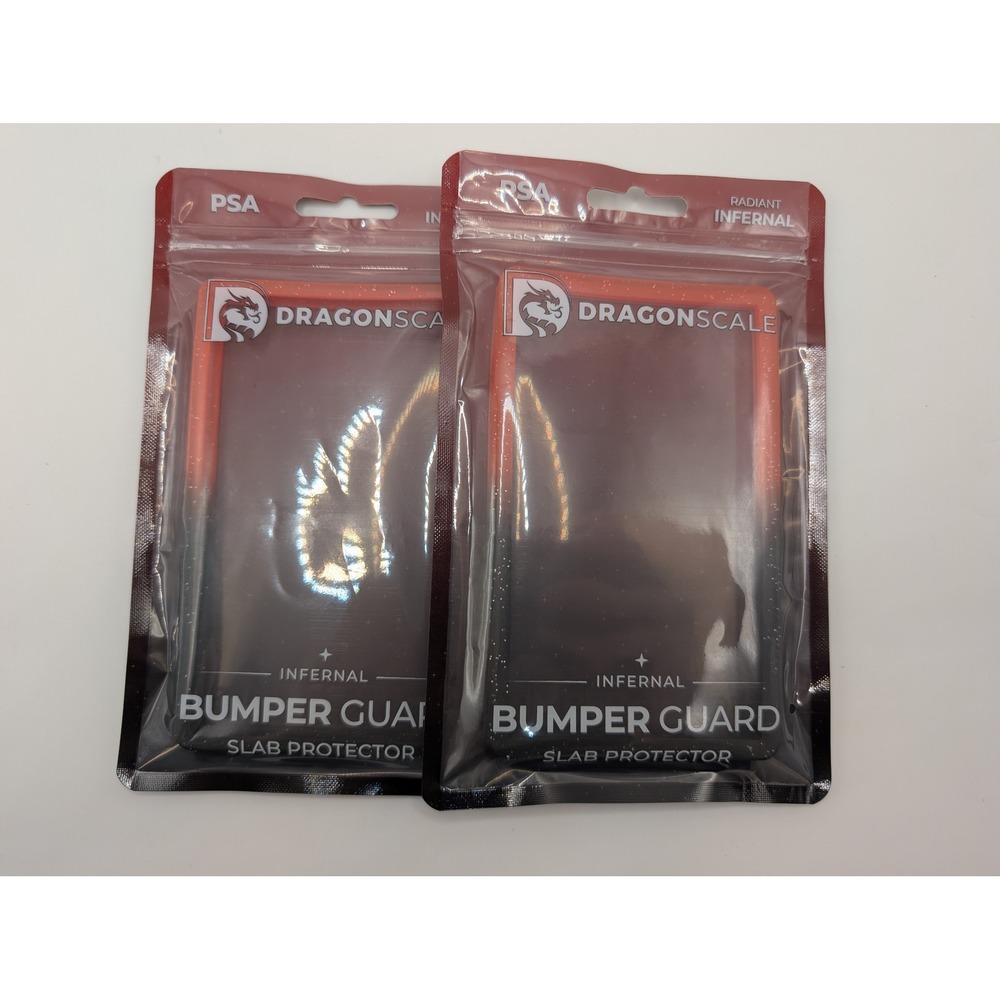 DragonScale PSA Bumper Guard Slab Protector Infernal Radiant Red Black 2 Pack